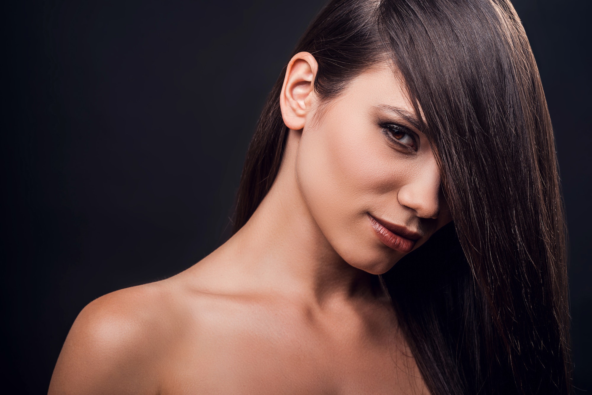 Trying new hairstyle.